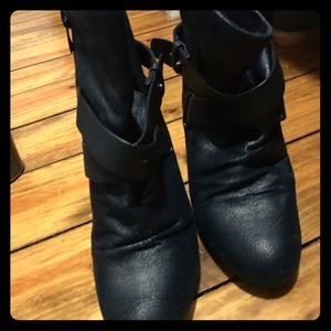 Aldo Shoes- Black Wedge boots.